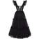 Milla Black Ruffled Tulle Midi Dress