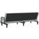 vidaXL Sofa Bed With Armrests Light Grey Soffa 205cm 2-sits