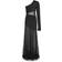 Milla One-shoulder maxi dress with feather-trimmed bottom, Xo Xo