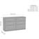 Birlea Lynx Grey Chest of Drawer 127.5x74.3cm