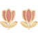 Edblad Tulip Studs - Gold/Pink