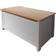 GFW Lancaster Grey Storage Bench 89x40cm