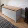 GFW Lancaster Grey Storage Bench 89x40cm