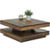 Apollo Rotating Old Wood Couchtisch 78x78cm