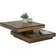 Apollo Rotating Old Wood Couchtisch 78x78cm