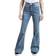 Urban Classics Women's High Waist Flared Jeans - Washed Denim