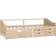 vidaXL Daybed with Drawers Brown Sofa 204cm 3 personers