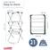 Minky Premium Sure Grip 3 Tier Airer Gunmetal Klädhängare 69x141cm
