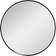 Homcom Circle Black Wall Mirror 61cm