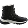 Mustang Wedge Heel Winter Boots - Black/White