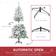 Homcom Snow Flocked Green Christmas Tree 152.4cm