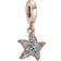 Pandora Sparkling Starfish Dangle Charm - Rose Gold/Green/Blue