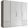 Stella Trading Composite White Oak San Remo Light Replica Kleiderschrank 206x194cm