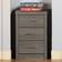 SECONIQUE Lisbon Black Wood Grain Bedside Table 40x40cm