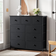 Ebern Designs Ojaswi Black/Gray Chest of Drawer 39x40"