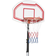 Homcom Outdoor Adjustable Basketball Hoop Stand w/ Wheels and Stable Base