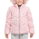 Rokka&Rolla Girl's Heavyweight Puffer Jacket Bubble Coat - Crystal Rose Silver Star