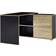 Germania Integrated Sliding Door Anthracite/Sonoma Oak Schreibtisch 60x120cm