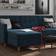 DHP Hartford Sectional Futon Blue Sofa 138.4cm