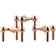 Stoff Nagel Rose Gold Candle Holder 6.9cm 3pcs