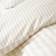 Catherine Lansfield Brushed Cotton Stripe Reversible Duvet Cover Natural (200x135cm)