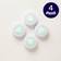 JML Mood Magic Beat White Wall light ∅ 6.5cm 4pcs