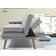 Homcom Scandi Style Grey Sofá 181cm Sofá 3 Plazas