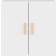 vidaXL 812888 White Wall Cabinet 60x60cm