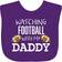 Inktastic Watching Football with My Daddy in White Baby Bib