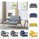 vidaXL 246643 Light Grey Sofa 115cm 2 personers