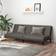 Homie Synthetic Leather Grey Sofa 200cm 2 personers
