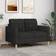 vidaXL 359087 Black Sofa 137.9cm Zweisitzer