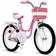 RoyalBaby Princess Girls - Swan/Classic Pink Kids Bike