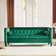 Ebern Designs Chelsea Green Sofa 77" 3 Seater