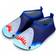 Shein 1pair Boys' Blue Rubber Anti-Slip Shark Design Water Shoes Beach & Breathable Barefoot Shoes & Infant Walking Shoes