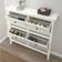 IKEA HEMNES White Skoställ 107x101cm