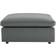 modway Commix Gray Vegan Leather Sofa 119" 4 Seater