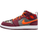 Nike Air Jordan 1 Mid SE PS - Night Maroon/Black/White/Total Orange