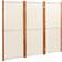 vidaXL 3-Panel Cream White Room Divider 210x180cm