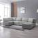 Mixoy Couch Light Grey Sofa 120.4" 5 Seater