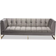 Baxton Studio Ambra Gray Sofa 83.5" 3 Seater