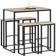 SoBuy OGT15-N Black/Natural Bordgruppe 60x100cm 5stk