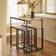 SoBuy OGT15-N Black/Natural Bordgruppe 60x100cm 5stk