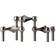 STOFF Nagel Zinc Black Chrome Lysestage 6.9cm 3stk