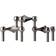 Stoff Nagel Black Chrome Candelabro 6.5cm 3pcs