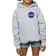 Nasa KId's Classic Insignia Chest Logo Hoodie - Sports Grey