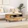 vidaXL Solid Mango Wood Natural Coffee Table 54x80cm