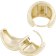 Snö of Sweden Core Pure Oval Earrings - Gold