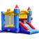 Costway Castle Slide Inflatable Bounce House with Ball Pit and Basketball Hoop