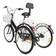 VonVVer VonVVer 24 Inch Tricycles Adults with 2 Baskets - Black